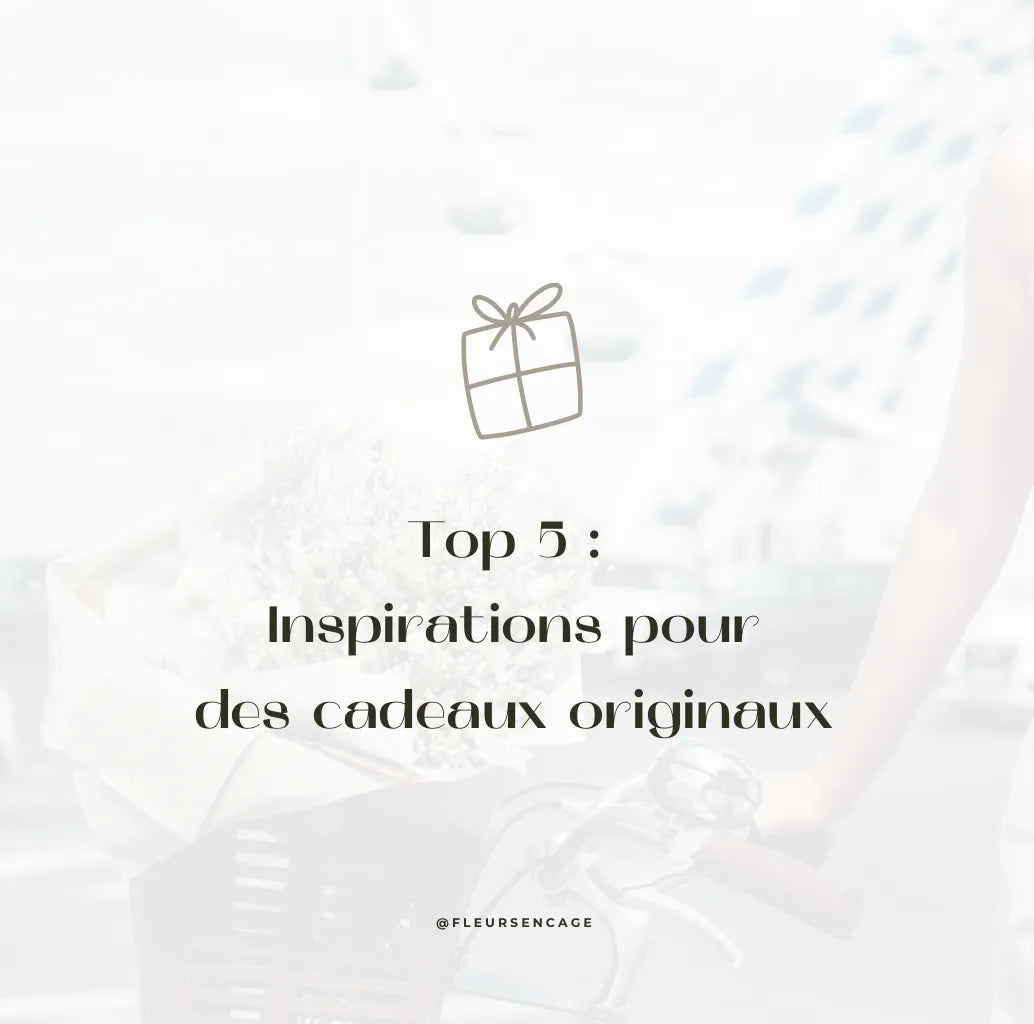 Top 5 : Inspirations pour des cadeaux originaux avec des fleurs séchées, Fleurs en Cage
