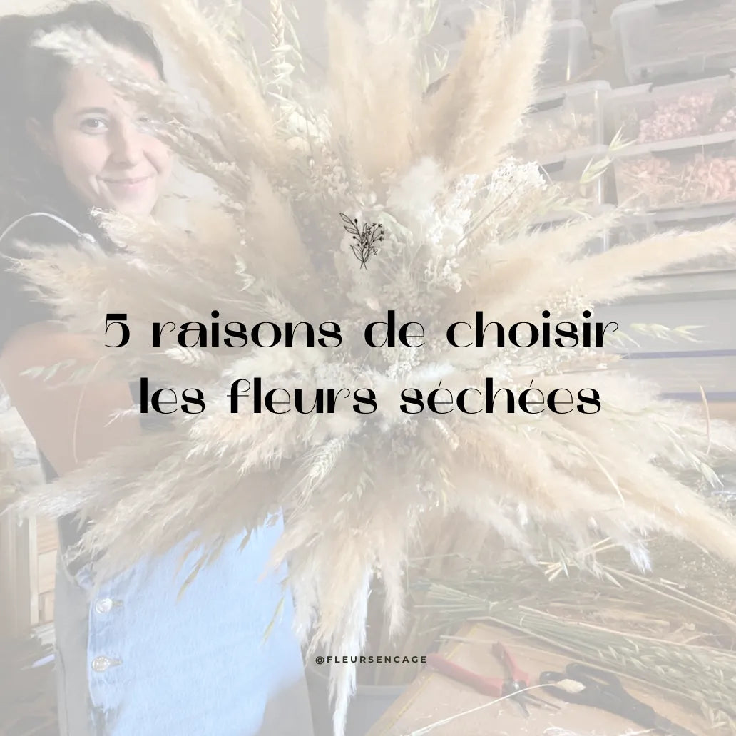 5 raisons de choisir les fleurs séchées, Fleurs en Cage
