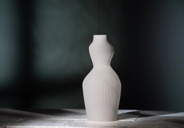 Vase design en bois pour pampa